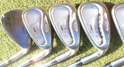 COMPLETE TAYLORMADE SET VERY FORGIVING, LOW COST, HIGH END CLUBS 