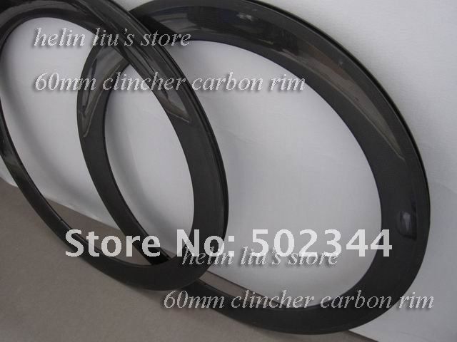 carbon road bike rim/60mm clincher carbon rim  