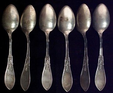 Antique ARABESQUE Whiting Sterling Demitasse Spoons  