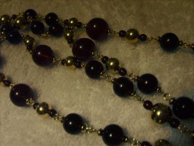 Vintage Amber Lucite Necklace NAPIER Patent 4,774,743  