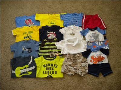 HUGE lot baby boy summer clothes 12 18 months. Gymboree, OshKosh, John 