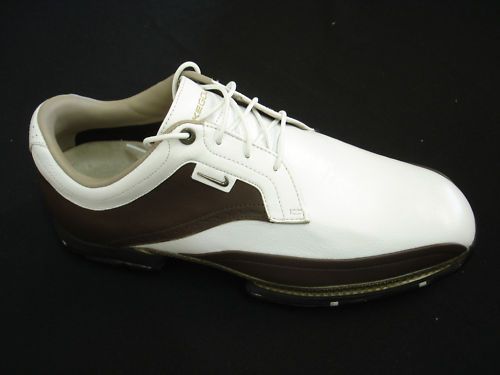 NEW NIKE TOUR PREMIUM MENS GOLF SHOES BROWN/WHITE  