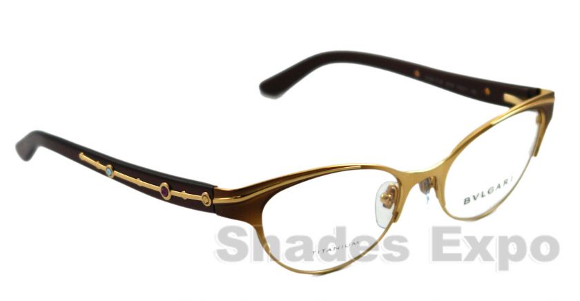 NEW Bvlgari Eyeglasses BV 2120TB BROWN 4076 BV2120 AUTH  