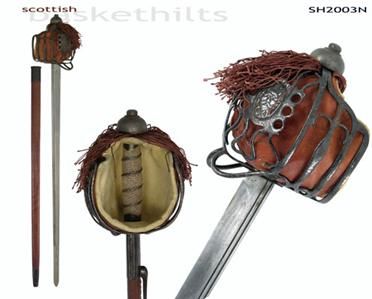 Basket Hilt Backsword Antiqued by Hanwei SH2003N *NEW*  