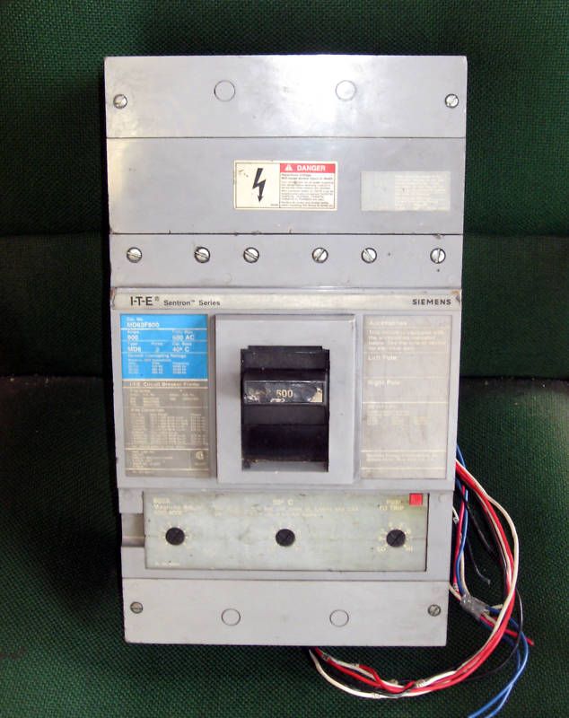 ITE Sentron Breaker MD63F800 600 Amp 3 Pole 600V w/ GFI  