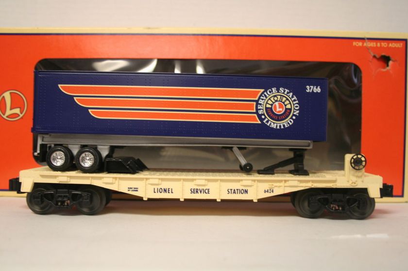 Service Station Flatcar w/Trailer 6 36079 2D  