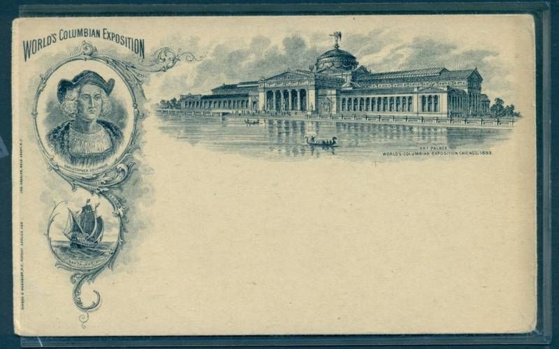 B7174 Worlds Columbian Expo postcard, Chicago 1893  