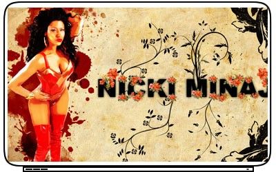 Rap Idol Nicki Minaj Pop Actress Singer Laptop Netbook Skin Cover 