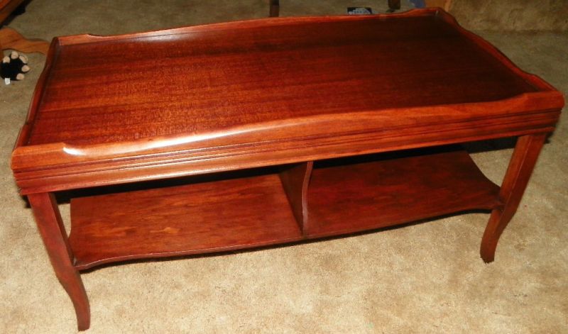 Mahogany 2 Tier Coffee Table  