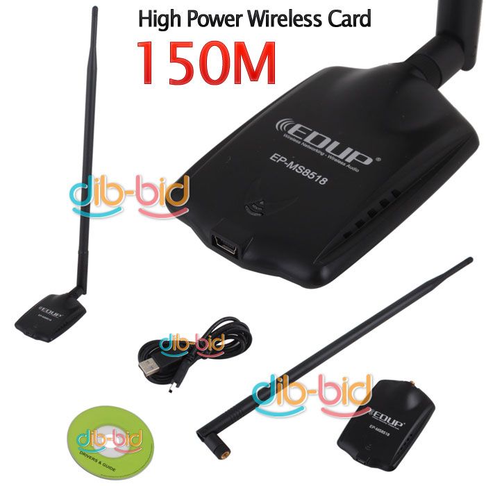 High Power Long Range Wireless USB WLAN WIFI Card 150M  