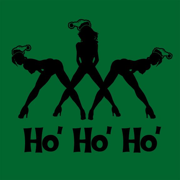 Hilarious HO HO HO Holiday t shirt. FUNNY & FESTIVE Christmas BAD 