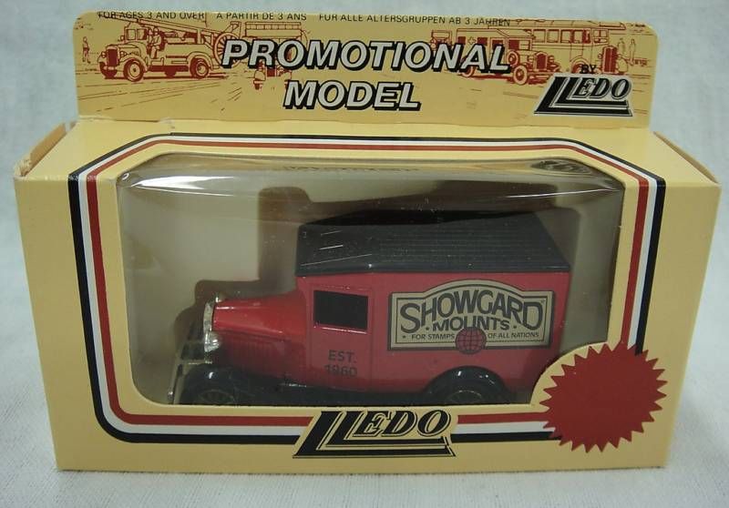 Lledo Red Diecast Truck Showgard Stamp Mounts MIB  