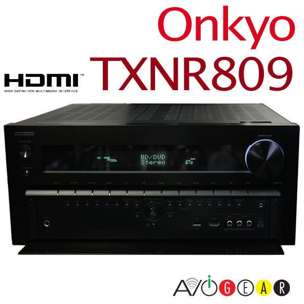 1,120 Watts Onkyo TX NR809 7.2 Channel 3D Network A/V Receiver Multi 