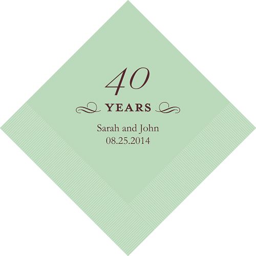 100ct WEDDING PERSONALIZED ANNIVERSARY BIRTHDAY NAPKINS  