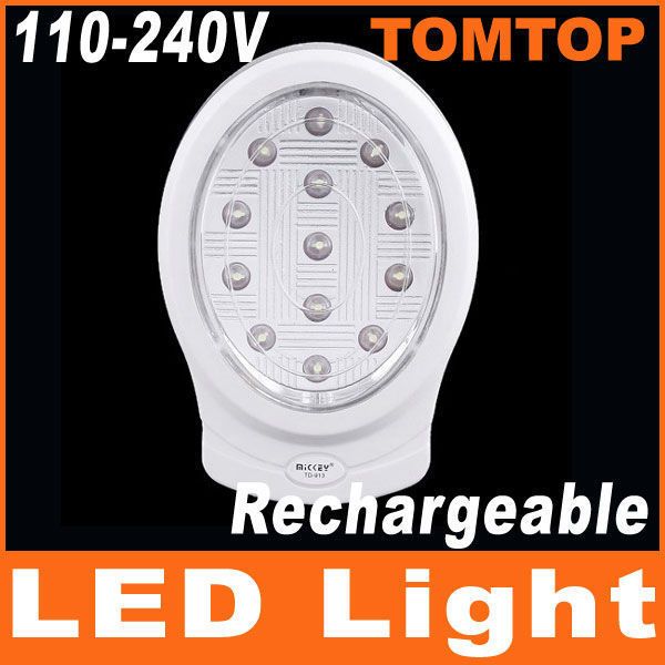 13 LED Ultra Bright White Rechargeable Emergency 220V LED Light 110 