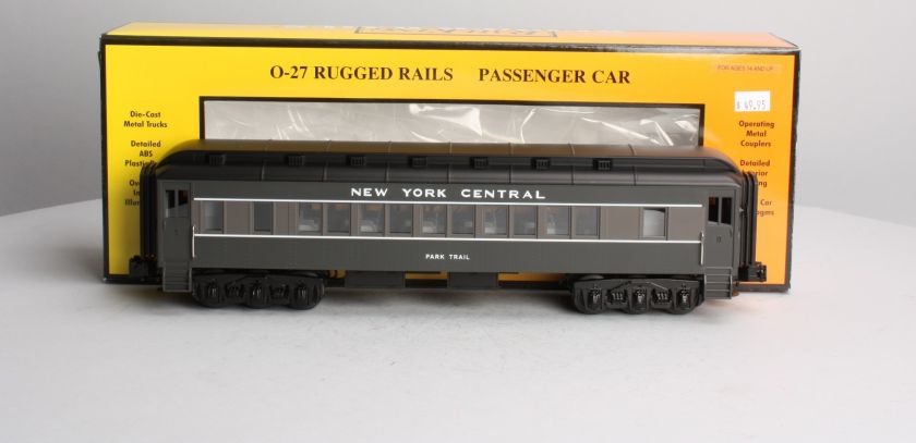 MTH 30 6256C New York Central O 27 Park Trail Coach Car EX+/Box 