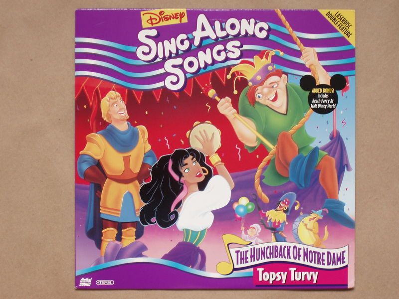 Disney Sing Along Hunchback of Notre Dame Laserdisc LD on PopScreen