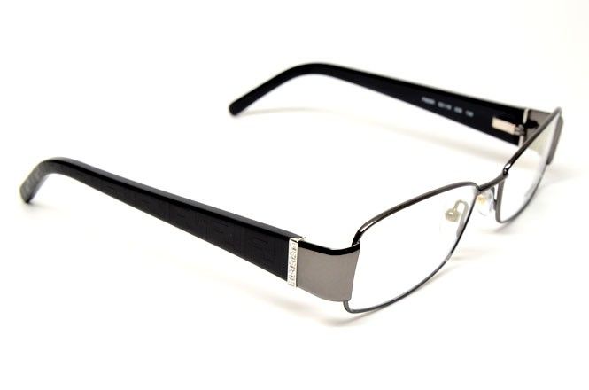 FENDI 908R 035 BLACK/GUNMETAL 52 AUTHENTIC EYEGLASSES  