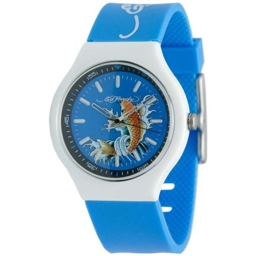 NEW ED HARDY NEO KOI FISH BLUE WATCH  