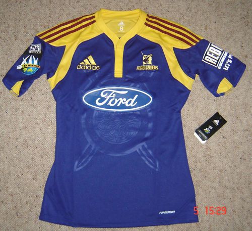 NEW ADIDAS SUPER 14 RUGBY HIGHLANDERS PLAYER JERSEY TOP  