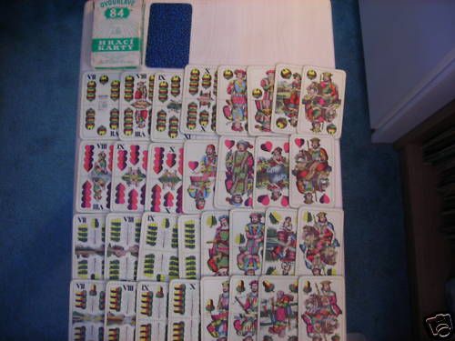 Rare HRACI KARTY Dvouhlave 84 Tarot Cards 70s  