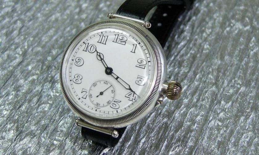 RARE ODD BEAUTIFUL LONGINES WATCH SILVER 925 HINGED LUGS MILITARY 