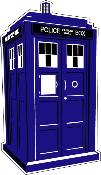 Police Box Decal 10 inch NOT the TARDIS Doctor Who  