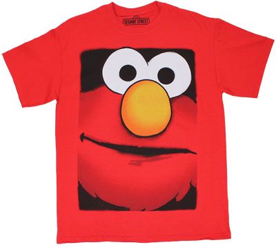 Big Face Elmo   Sesame Street T shirt  