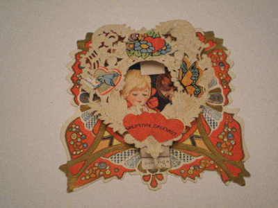 Vintage 20s 30s Valentine Valentines Day Card Moves  