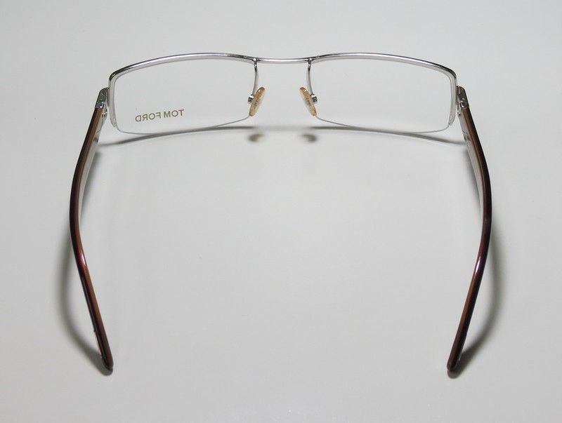 NEW TOM FORD TF 5093 55 18 135 HALF RIM SILVER EYEGLASSES/GLASSES 