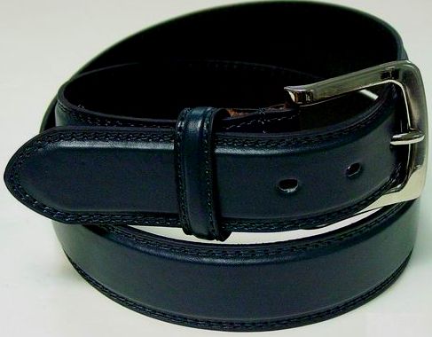 New Mens Casual Wear Jeans 1.5W Leather Belt Blue E17  