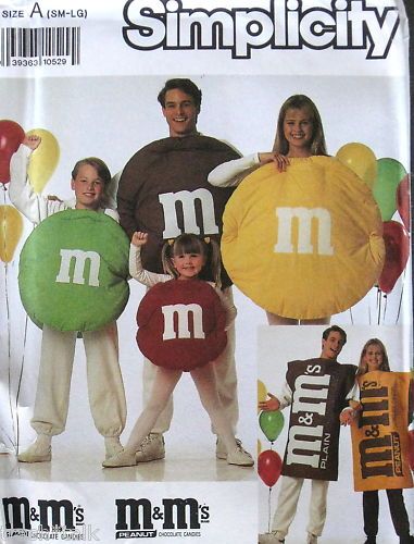 Candy costume pattern sz Small   Large M&Ms  