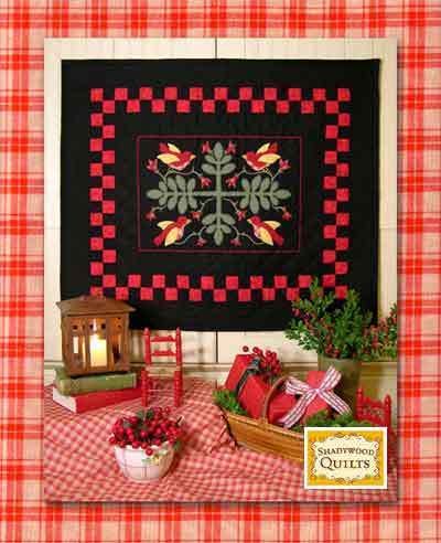 CHRISTMAS CACTUS FLORAL QUILT PATTERN  