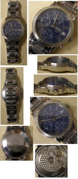 Raymond Weil Saxo chronograph nice blue dial  