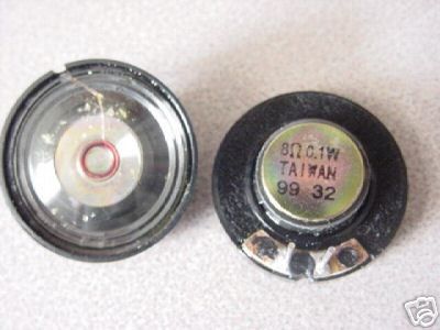 Small Speakers, 8 Ohms, 0.1Watt 1.135 Diameter, .369 W  