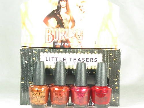 OPI NEW Nail Polish Holiday 2010 10 BURLESQUE Mini 4pc  