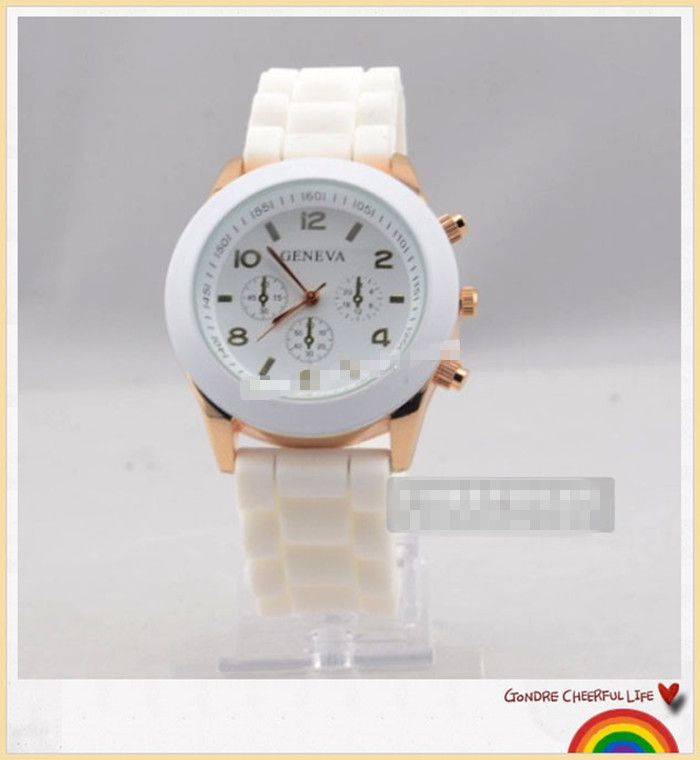 Luxury Sports Girl Women Lady Fashion Jelly Quartz Analog Wrist Watch 