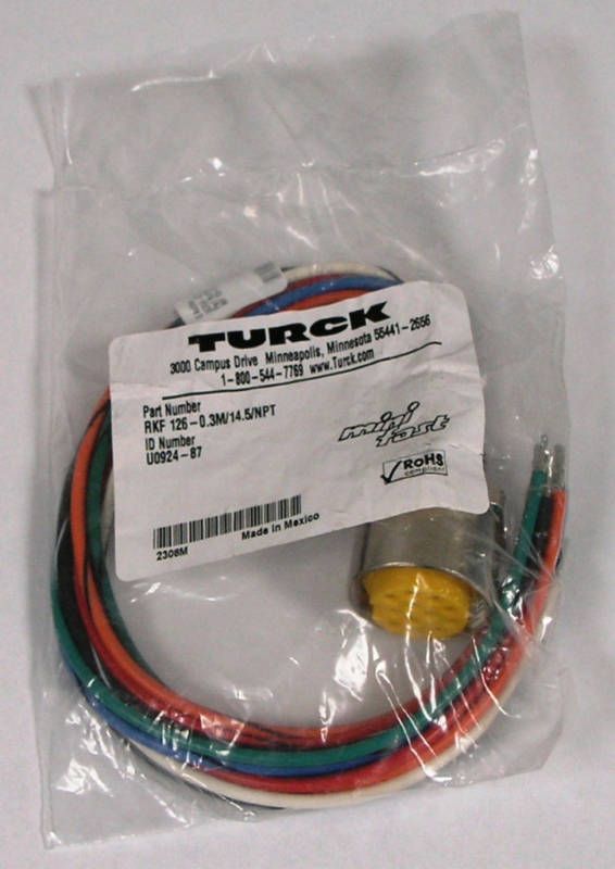 Turck 12 Wire minifast Receptacles RKF 126   0.3M/14.5  