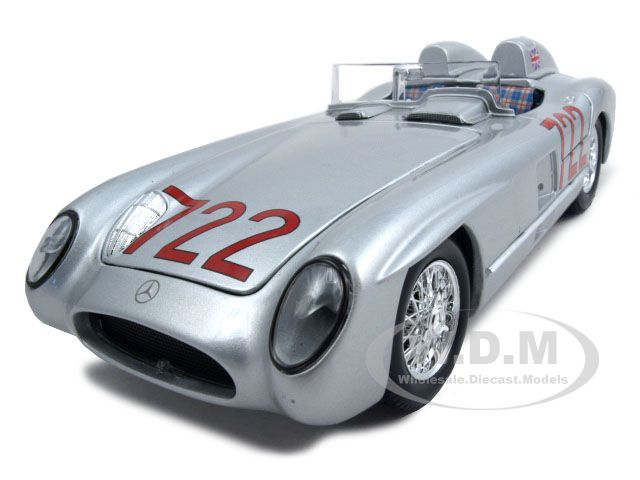 1955 MERCEDES 300 SLR MILLE MIGLIA #722 SILVER 118  