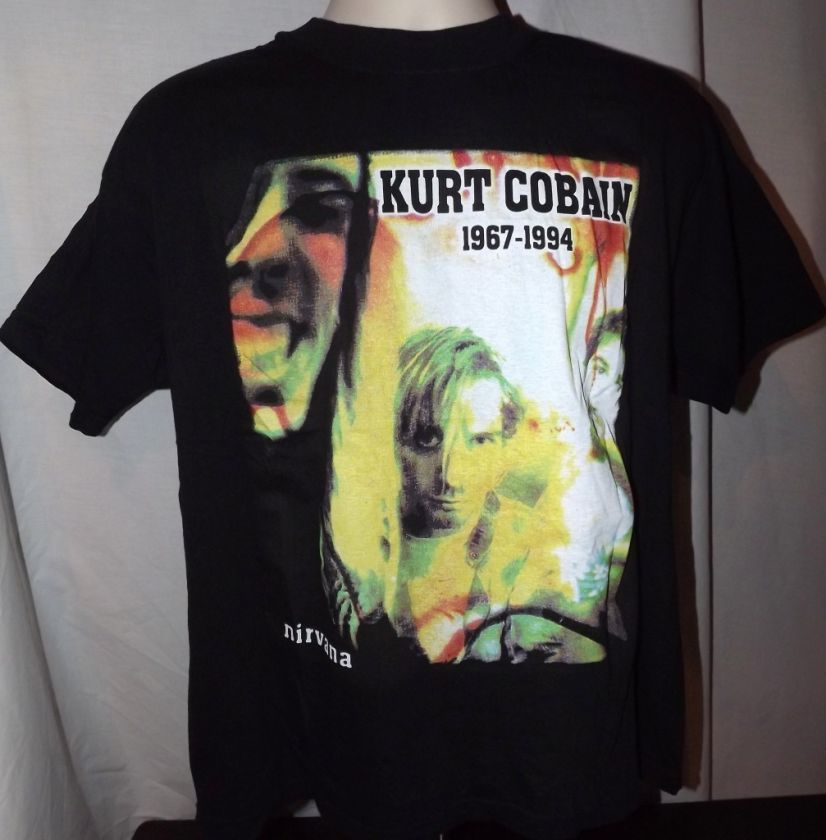 KURT COBAIN 1967 1994 Nirvana Vtg/Pre owned T Shirt(XL)  