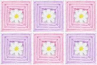 Baby Daisy Mae Quilt Afghan Blanket CROCHET PATTERN  