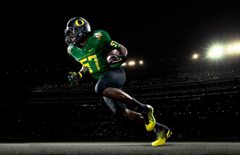 NEW NIKE RIVALRY PRO COMBAT GREEN PUDDLES 5 FIGHTING OREGON DARRON 