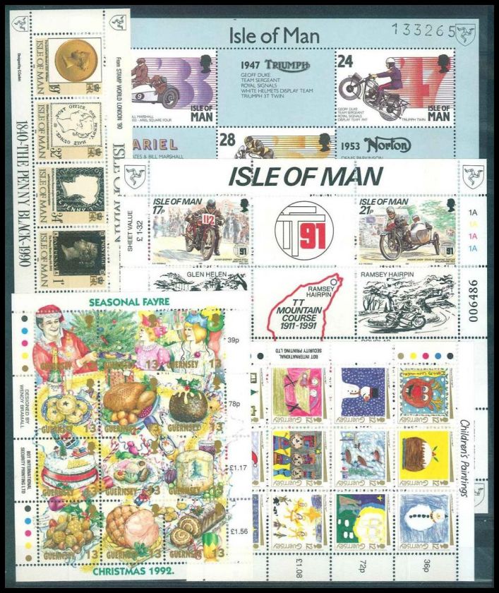 CANAL ISLANDS. S/S. 11 different. MNH  