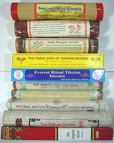 all natural incense == SPIRITUAL TIBETAN == 10 blends  