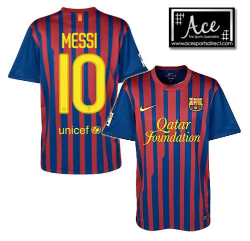 OFFICAL BARCELONA HOME 2011/12 MESSI 10 SHIRT 11/12 / M  