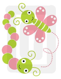DRAGONFLY BUTTERFLY BUGS BABY GIRL WALL STICKERS DECALS  