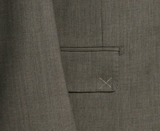 DANIELE $1195 MENS SUIT SALT PEPPER BIRDSEYE NAILHEAD  