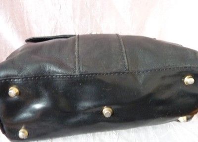 VALENTINA ITALY CROSS BODY BLACK LEATHER BAG  