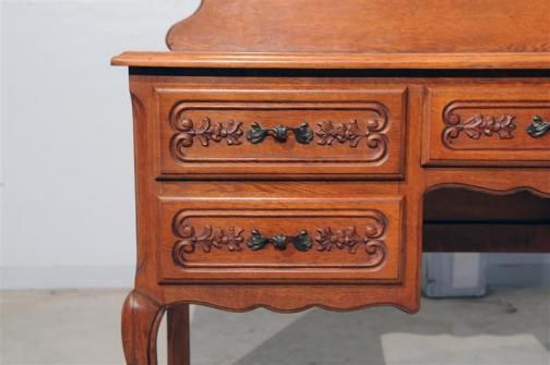 French Louis XV Mirrored Dressing Table Vanity  