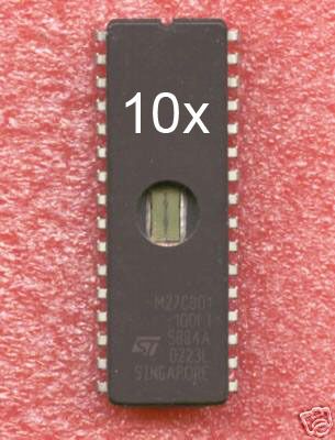 10pcs ST 27C801 UV EPROM M27C801 *8M* DIP32  